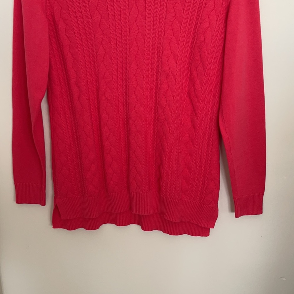 Talbots Cotton Cable Pullover Sweater - image 4